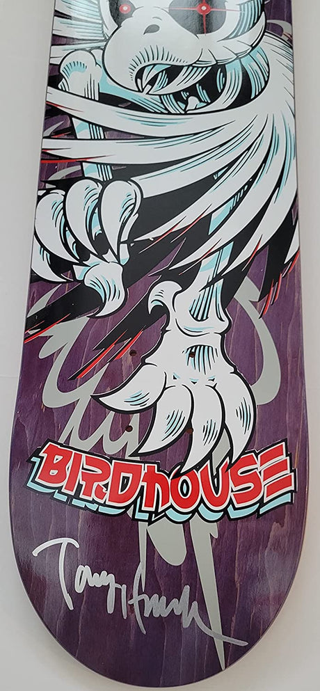 Tony Hawk signed Birdhouse skateboard Deck exact proof COA autographed.