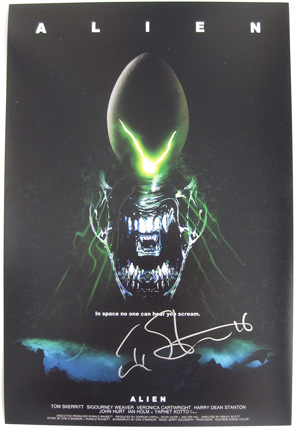 Tom Skerritt signed autographed Alien 12x18 poster photo Dallas COA exact proof STAR