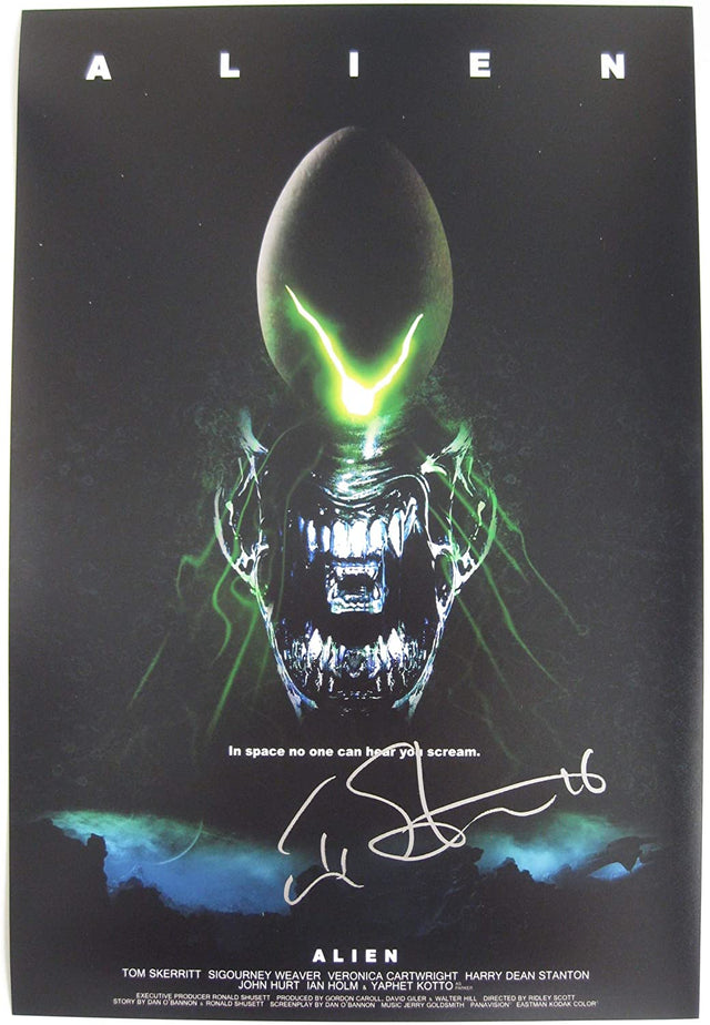 Tom Skerritt signed autographed Alien 12x18 poster photo Dallas COA exact proof STAR