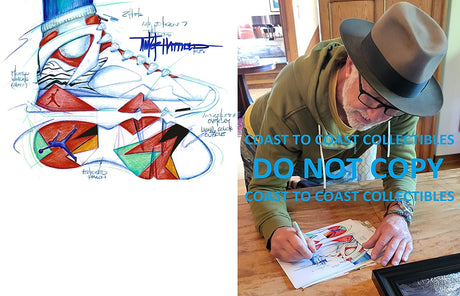 Tinker Hatfield signed Nike Air Jordan 8x10 photo COA exact proof autograph STAR