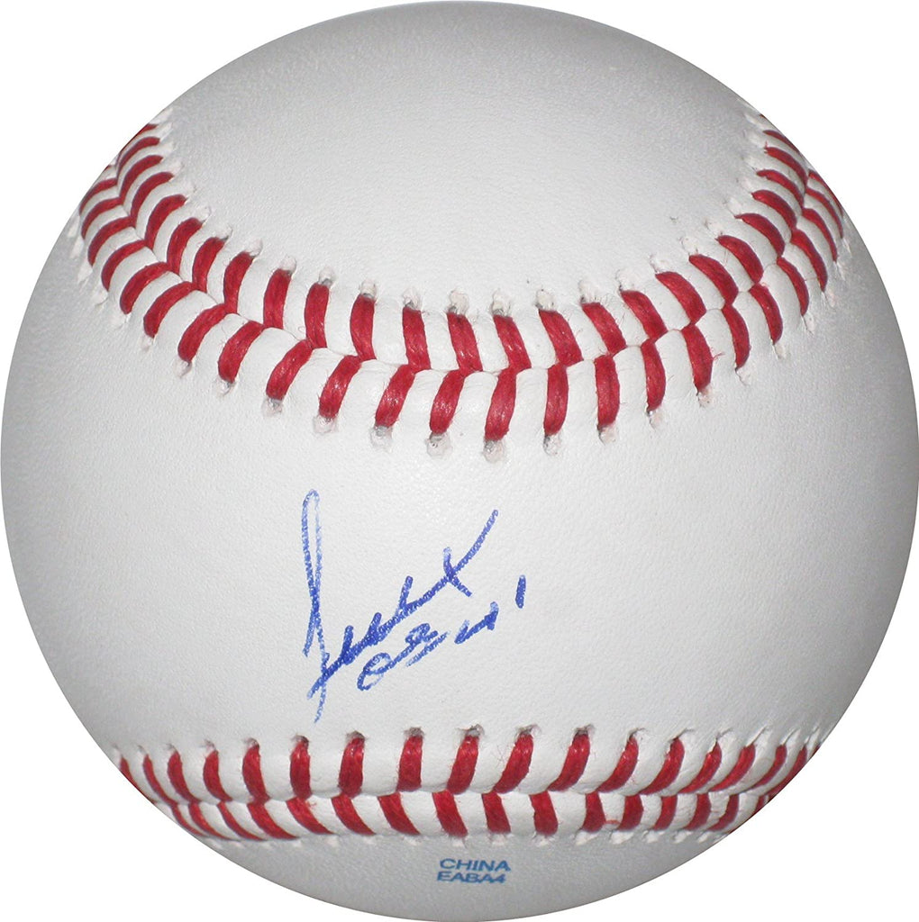 Alexi Ogando Texas Rangers Red Sox Indians signed autographed baseball COA proof