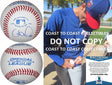 Cole Hamels Philadelphia Phillies Braves signed autographed baseball proof Beckett COA