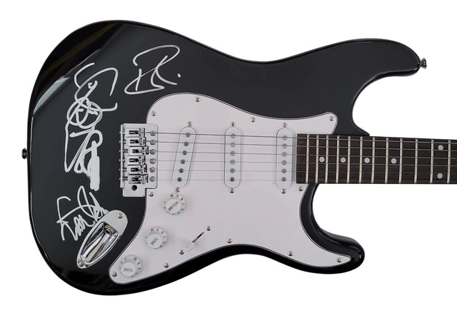 Cheap Trick band signed full size Electric guitar COA proof Robin Zander,Rick Nielsen,Tom Peterson star