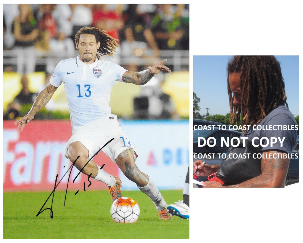 Jermaine Jones LA Galaxy signed autographed USA soccer 8x10 photo COA proof.