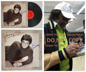 Johnny Mathis signed Friends in Love album, vinyl COA exact proof autographed STAR
