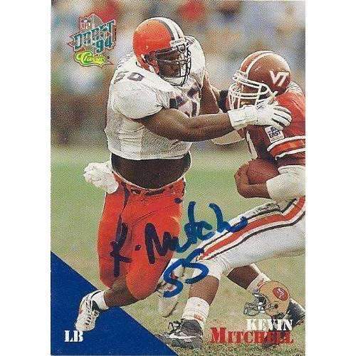 1994, Kevin Mithcell, San Francisco 49ers, Syracuse, Signed, Autographed, Classic Football Card, Card # 67,