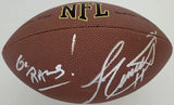 Jim Everett Loa Angeles Rams signed NFL football COA exact proof autographed