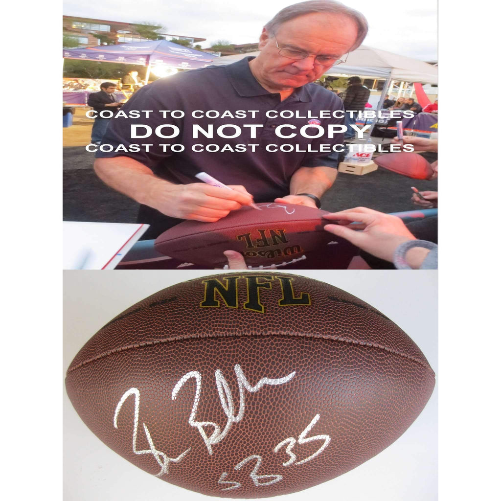 Brian Billick, Baltimore Ravens, Super Bowl Champs, signed, autographed, football - COA with proof