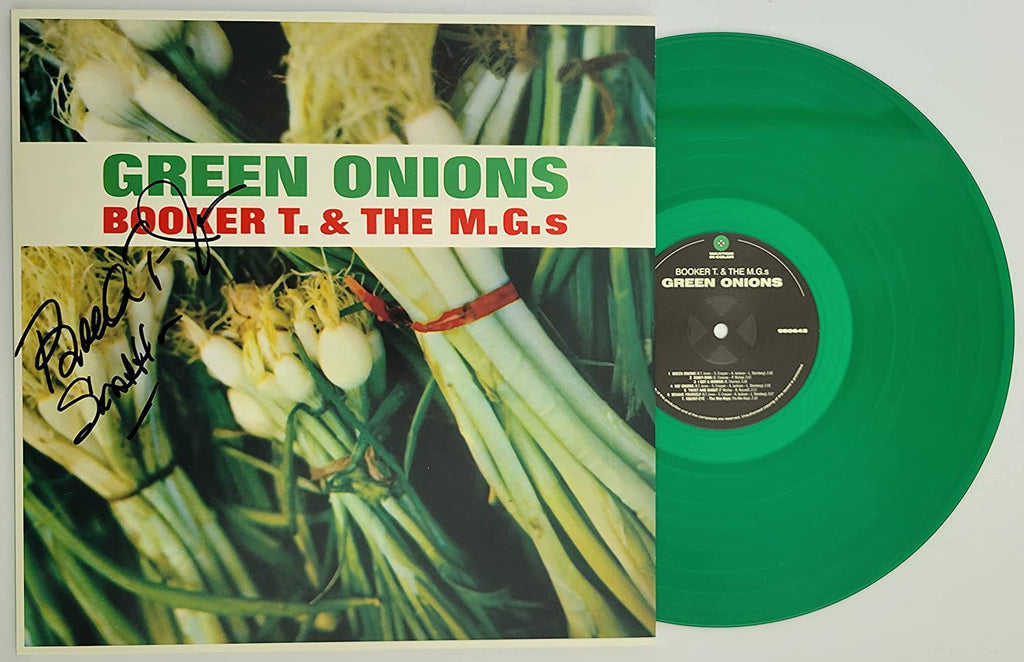 Booker T & The M.G's signed Green Onions album vinyl COA exact proof autographed STAR