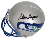 Steve Largent Signed Seattle Seahawks Mini Football Helmet Proof Beckett Autographed