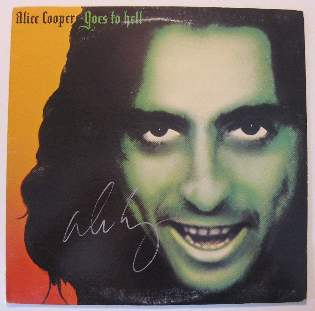 Alice Cooper signed Goes to hell album vinyl record proof Beckett COA autograph STAR