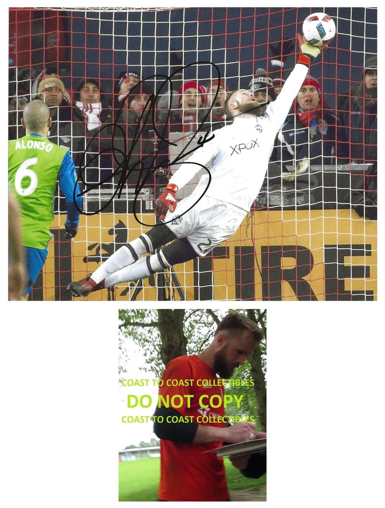 Stefan Frei signed Seattle Sounders FC soccer 8x10 photo proof COA autographed.