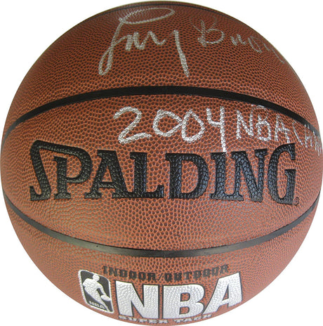Larry Brown Detroit Pistons 76ers signed autographed NBA Basketball proof Beckett COA