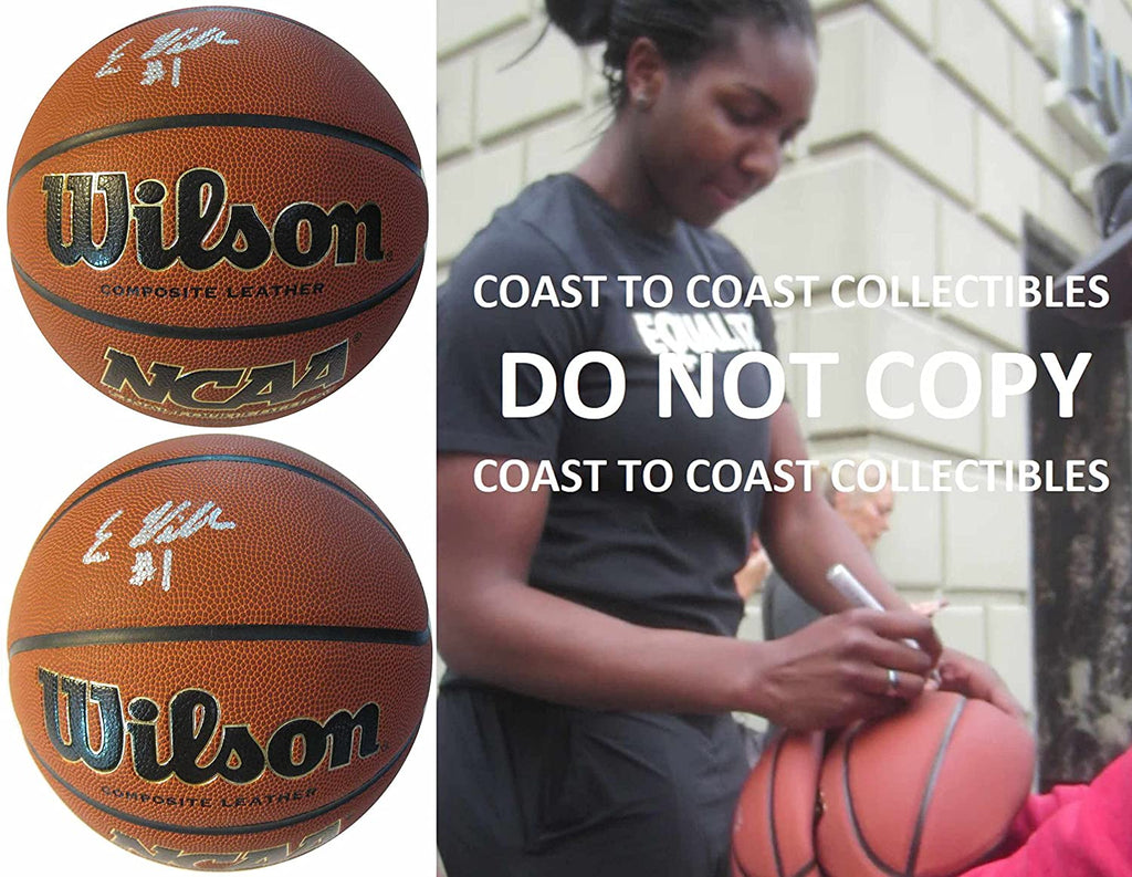 Elizabeth Williams Duke Atlanta Dream signed autographed basketball COA proof