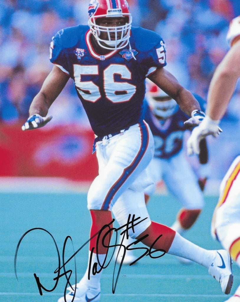 Darryl Talley signed Buffalo Bills football 8x10 photo Proof COA autographed