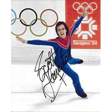 Scott Hamilton, Figure Skater, Olymics, Usa, Gold, Signed, Autographed, Hockey 8x10 Photo, a Coa with the Proof Photo of Scott Signing Will Be Included