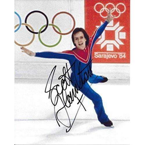 Scott Hamilton, Figure Skater, Olymics, Usa, Gold, Signed, Autographed, Hockey 8x10 Photo, a Coa with the Proof Photo of Scott Signing Will Be Included