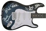 Tesla Jeff Keith,Frank Hannon,Brian Wheat signed full size Electric Guitar proof COA STAR