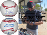 Danny Salazar Cleveland Indians signed autographed baseball COA exact proof