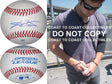 CJ Wilson Texas Rangers Los Angeles Angels signed autographed baseball COA proof