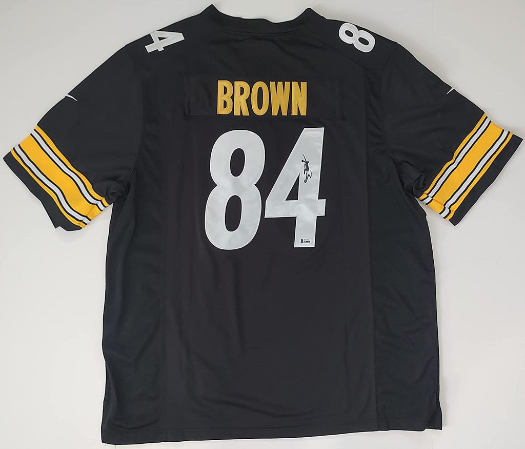 Antonio Brown signed Pittsburgh Steelers football Jersey proof Beckett COA autogaph