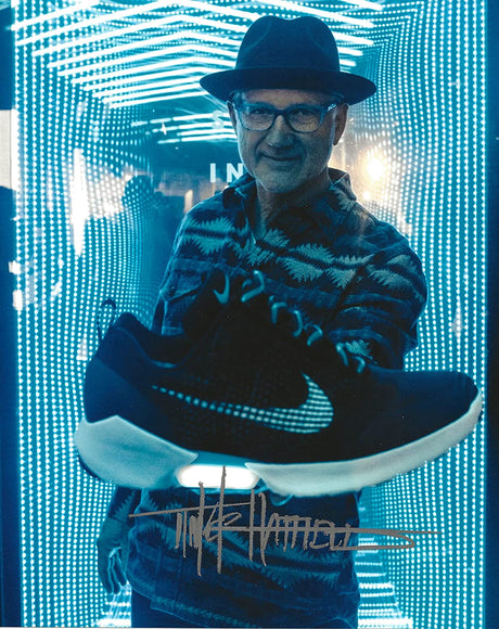 Tinker Hatfield Nike Air Jordan designer signed 8x10 photo COA proof autograph STAR.