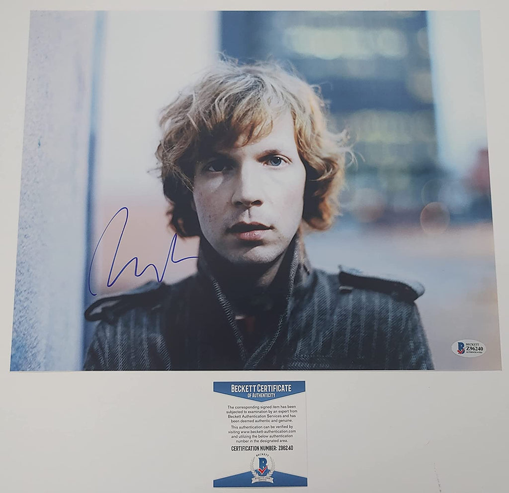 Beck Hansen signed 11x14 photo Loser Up all night Proof Beckett COA autograph STAR