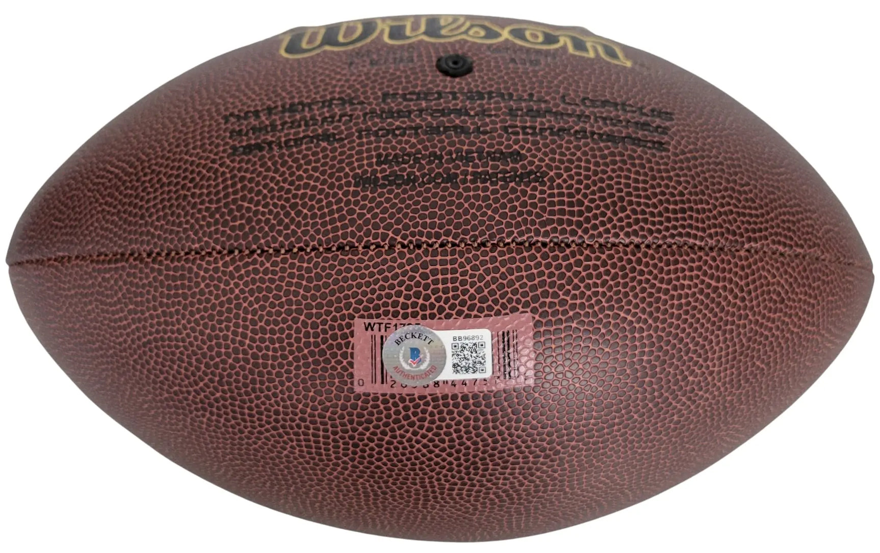 Jim Kelly Buffalo Bills Miami signed NFL football proof Beckett COA autograhped