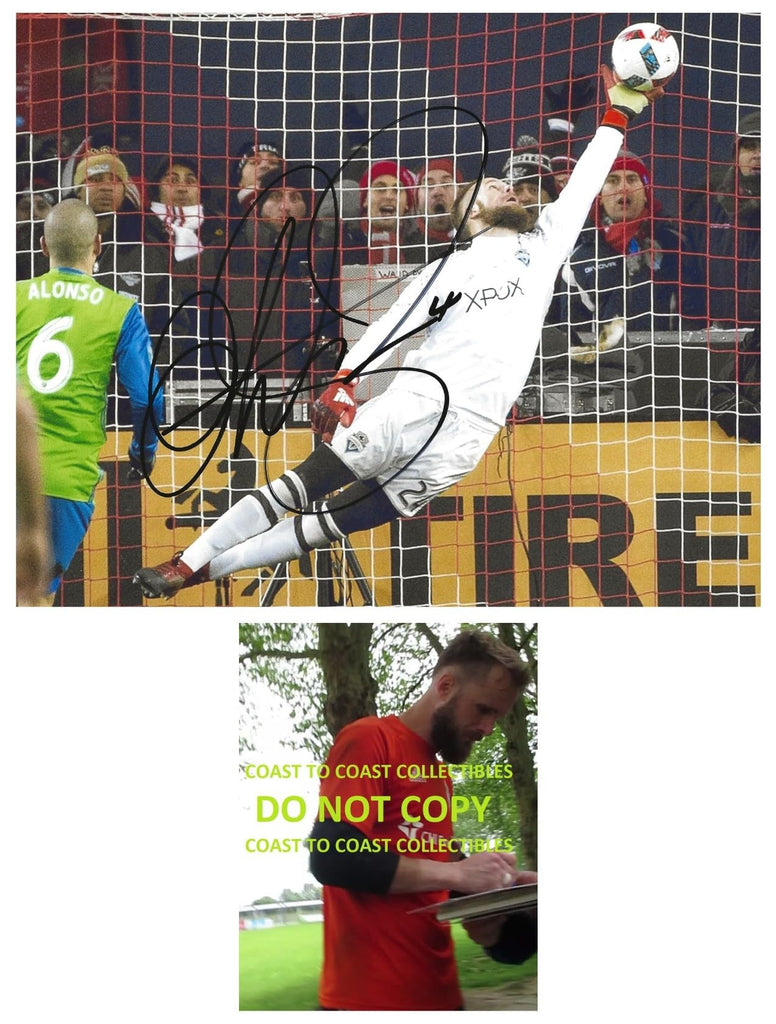 Stefan Frei signed Seattle Sounders FC soccer 8x10 photo proof COA autographed!!