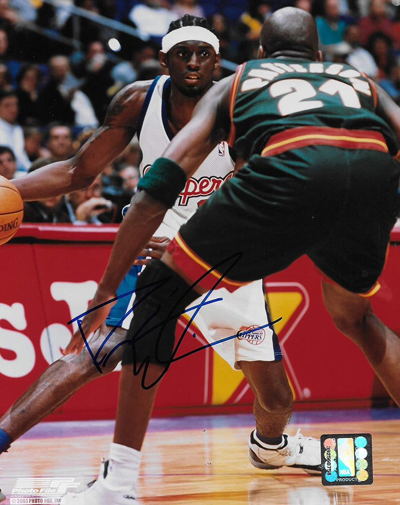 Darius Miles signed Los Angeles Clippers basketball 8x10 photo COA-