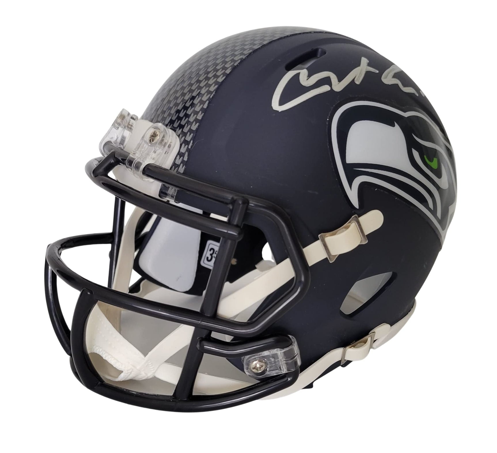 Jaxson Smith Njigba signed Seattle Seahawks mini football helmet proof COA autographed