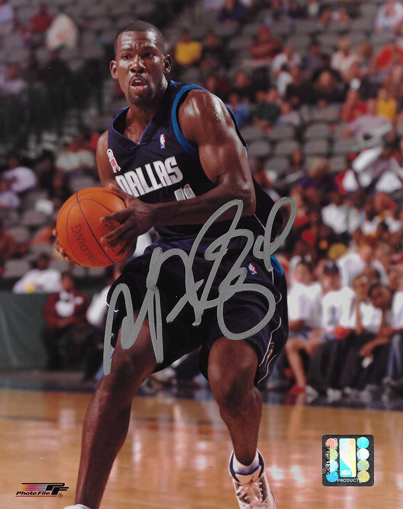 Michael Finley signed Dallas Mavericks basketball 8x10 photo COA.