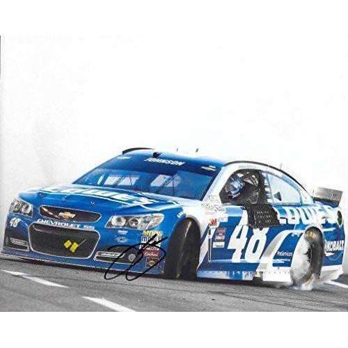 Jimmie Johnson, Nascar, No. 48, Lowe's Chevrolet for Hendrick Motorsports, Signed, Autographed, 8x10 Photo, a COA with the Proof Photo of Jimmie Signing Will Be Included,.