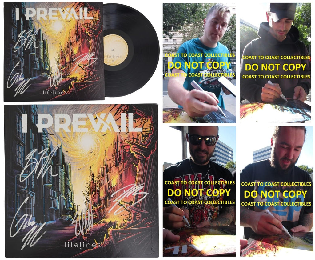 I Prevail Signed Lifelines Album Exact Proof COA Autographed Vinyl Record