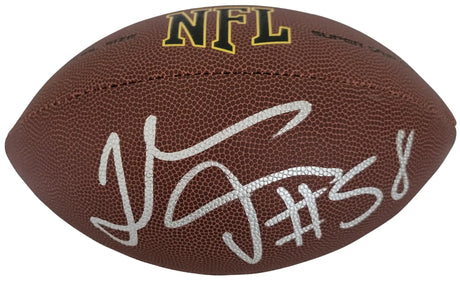 Thomas Davis Signed Football Proof COA Autographed Carolina Panthers Georgia