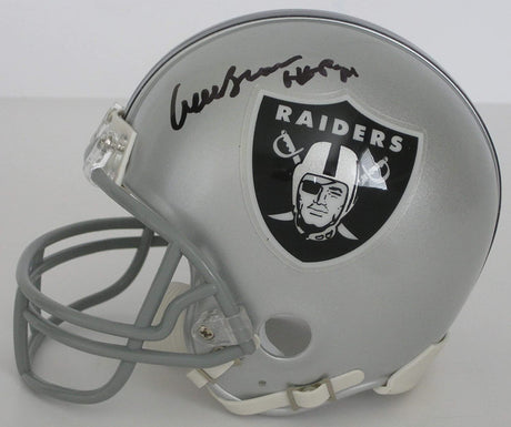 Willie Brown signed autographed Oakland Raiders mini football helmet proof Beckett COA