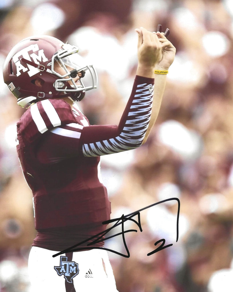 Johnny Manziel signed Texas A&M 8x10 football photo COA Proof autograph Heisman