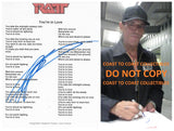 Stephen Pearcy Signed Ratt You're In Love Lyrics Sheet Proof COA Autographed