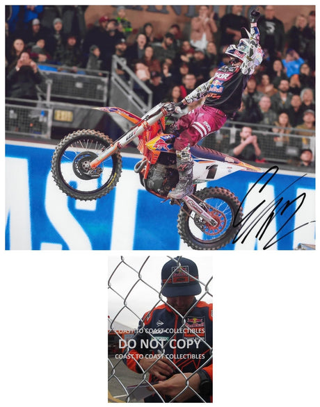 Cooper Webb Supercross Motocross Signed 8x10 Photo COA Proof Autographed.