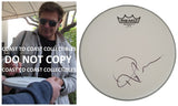 Roger Taylor Duran Duran drummer signed 8'' Drumhead COA exact proof.autographed STAR