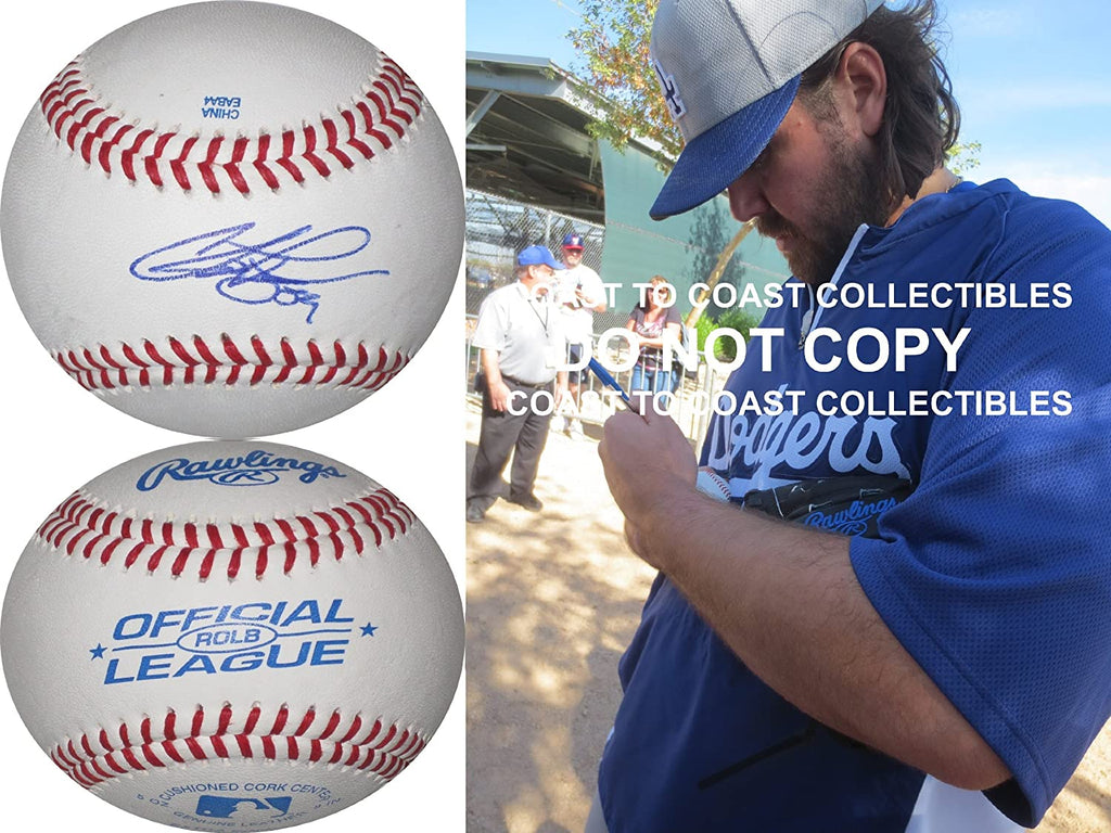 Chris Perez Cleveland Indians LA Dodgers signed autographed baseball COA proof