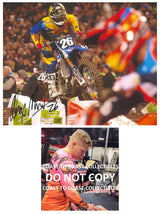 Alex Martin motocross supercross signed 8x10 photo COA proof racer autographed.