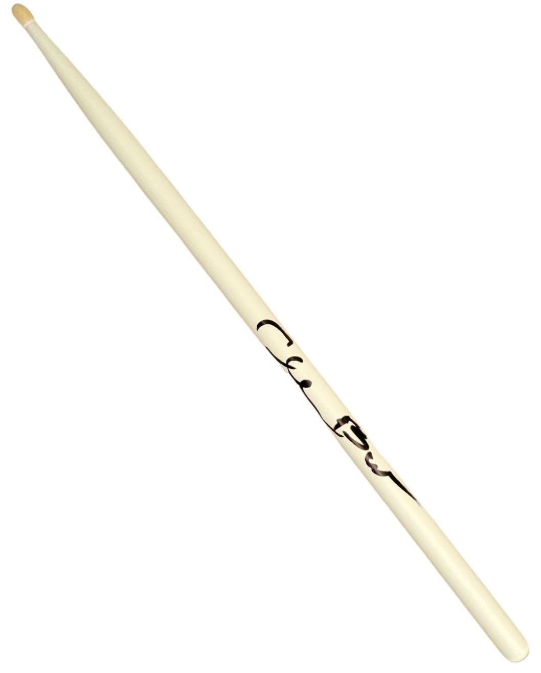 Clem Burke Blondie Drummer signed Drumstick COA exact proof autographed STAR.