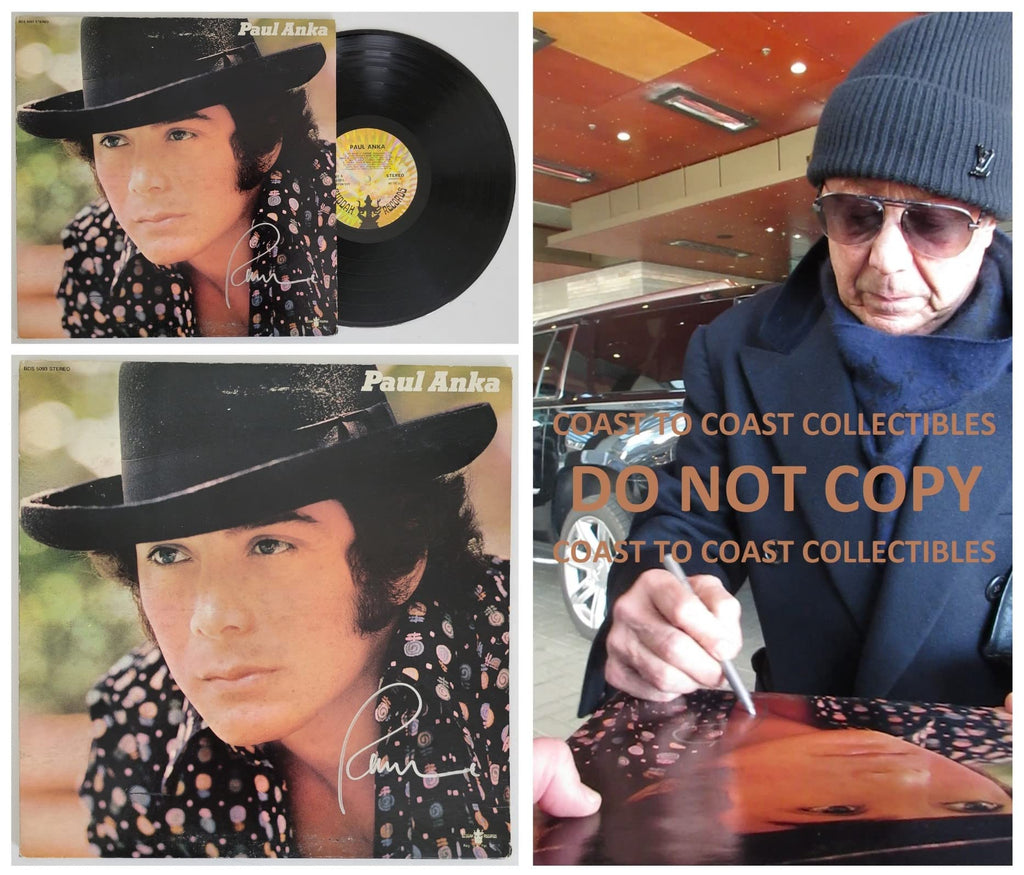 Paul Anka signed album vinyl record COA exact proof autographed STAR