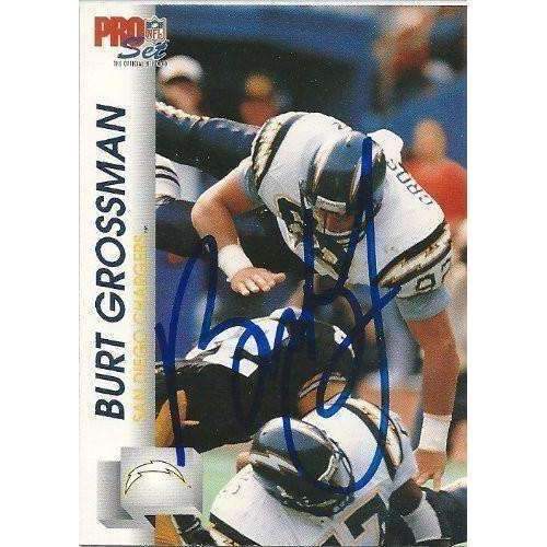 1992, Burt Grossman, San Diego Chargers, Signed, Autographed, Pro Set Football Card, Card # 636,