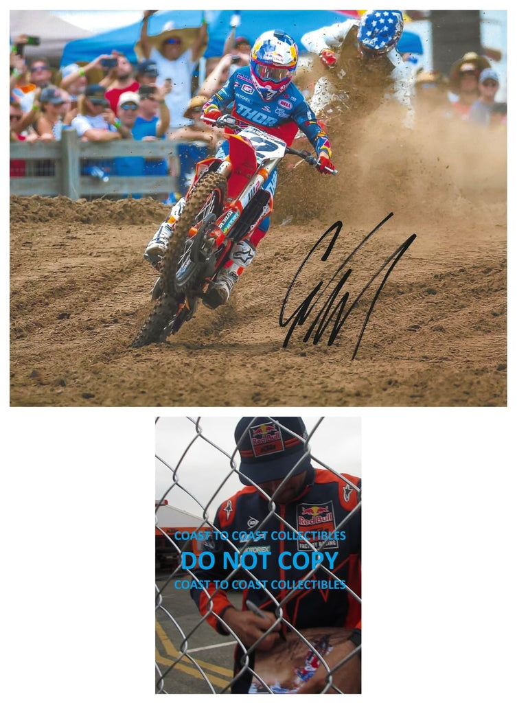 Cooper Webb Signed 8x10 Photo COA Proof Autographed Supercross Motocross,