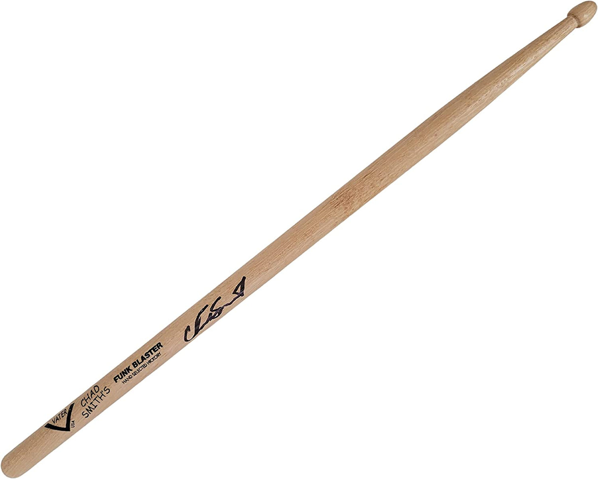 Chad Smith Red Hot Chili Peppers Drummer signed Drumstick COA proof autographed STAR