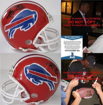 Andre Reed Buffalo Bills Hof signed NFL football proof Beckett COA