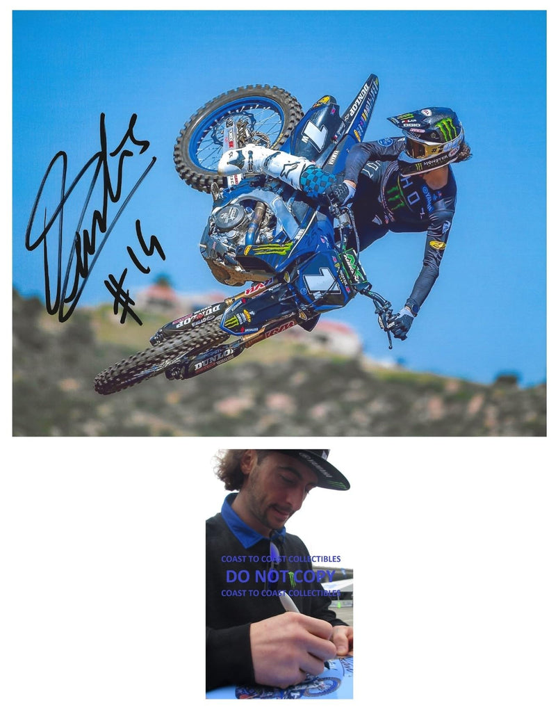 Dylan Ferrandis supercross motocross racer signed 8x10 photo COA proof autographed..