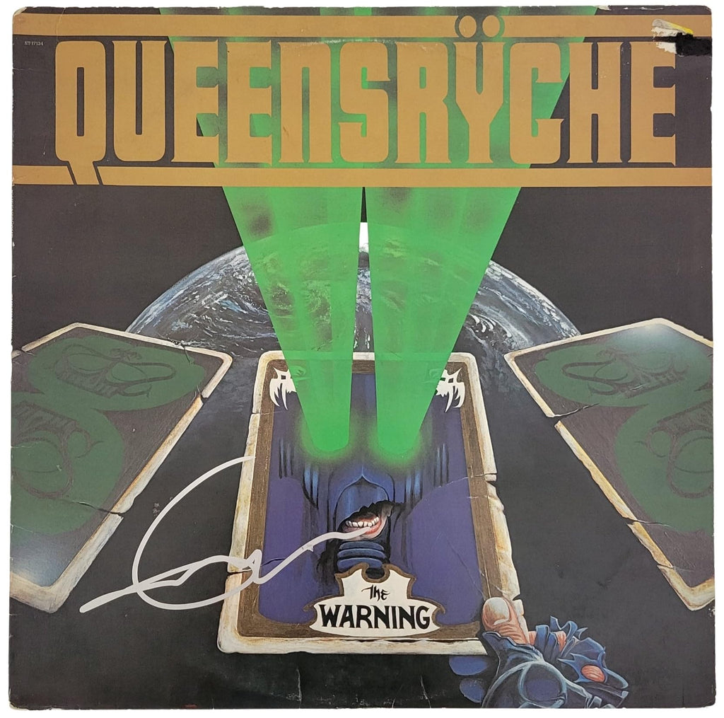 Geoff Tate signed Queesryche The Warning Album COA Proof Autographed Vinyl